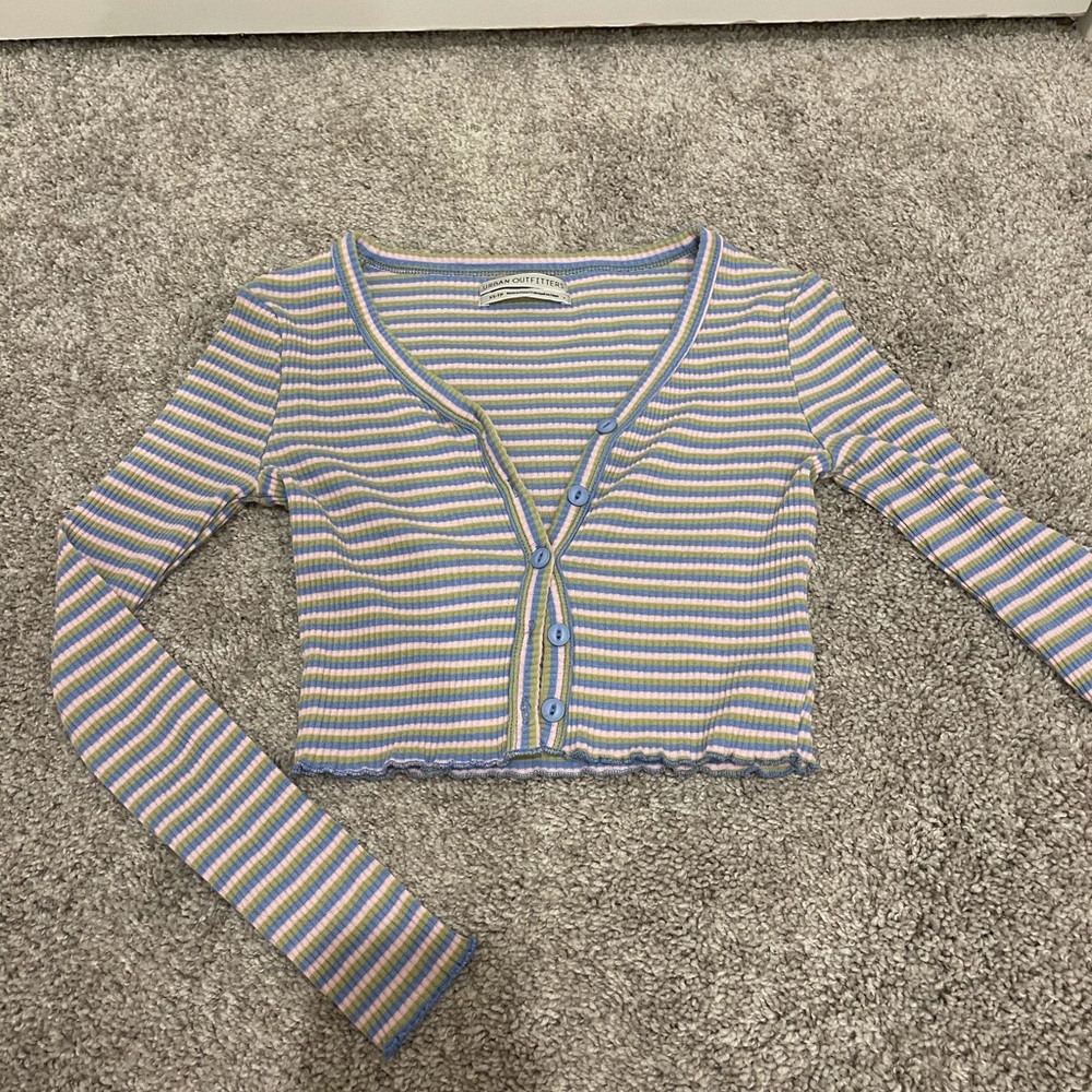 Fun colored cropped long sleeve- Urban Outfitters